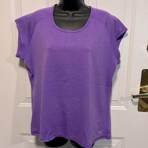 CHAMPION 🧘🏻‍♀️ PURPLE SHORT SLEEVE ATHLETIC DRI-FIT TSHIRT TOP Womens Plus XXL